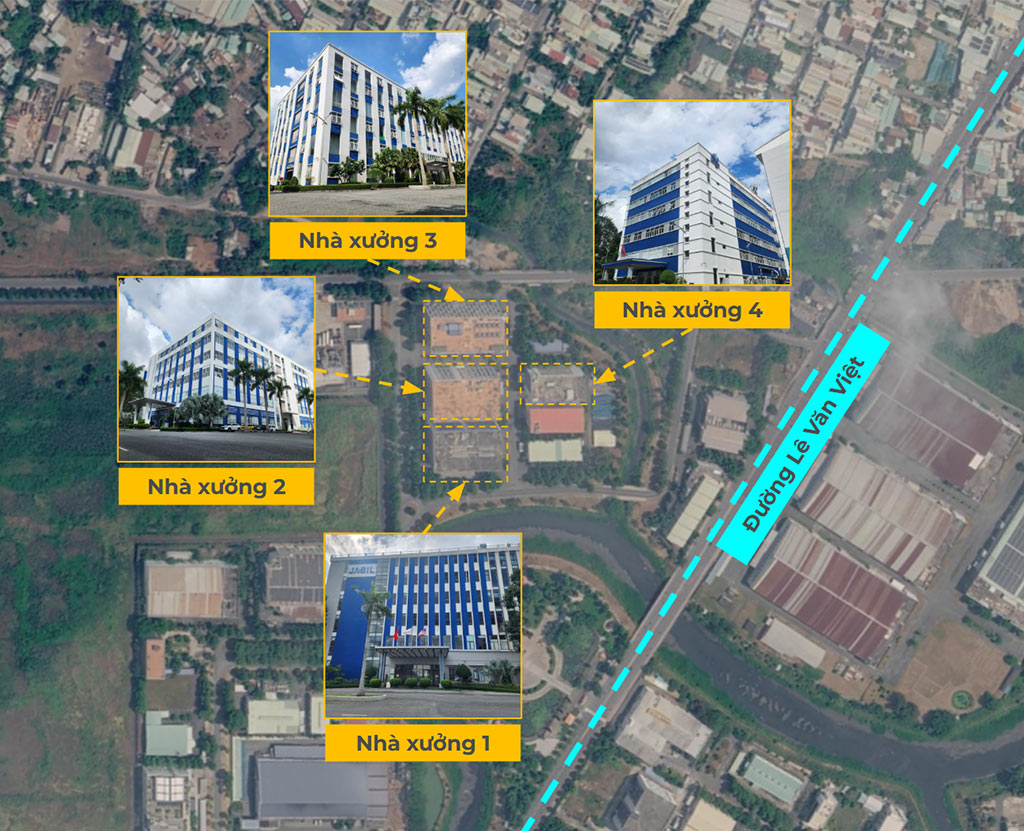 Vị trí nhà xưởng Hitech