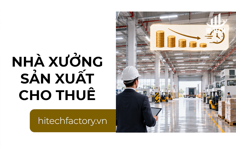 Nhà xưởng sản xuất cho thuê: Kinh nghiệm lựa chọn và những điều cần biết
