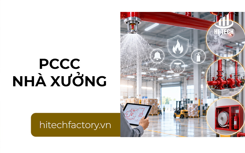 PCCC nhà xưởng gồm những gì? Các hệ thống cần trang bị